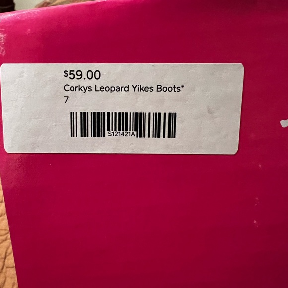 New- Corkys Hey Girl Leopard Yikes Boots Size 7 - Picture 12 of 13